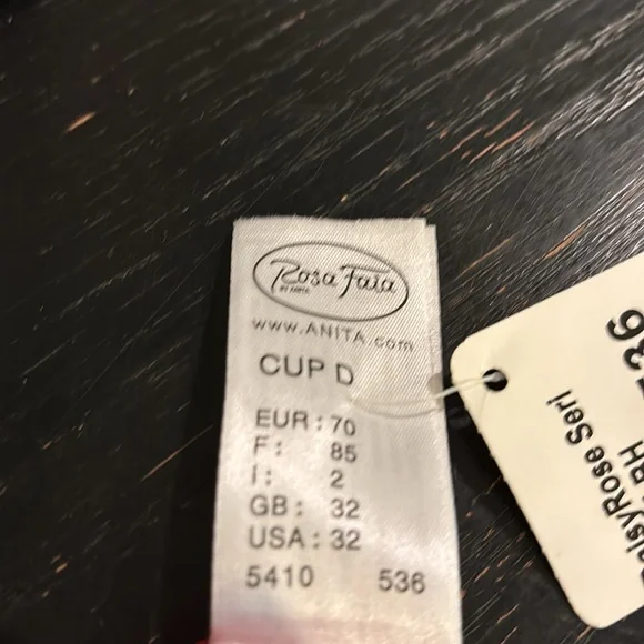 NWT Rosa Faia Cranberry Daisy Rose Underwire Bra 32D - Picture 6 of 6